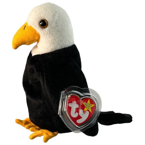 Ty Other - Retired 1996 Ty Beanie Baby Babies Baldy The Eagle NWT Rare Tag Errors